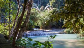 Kuangsi Waterfalls - Begin your visa-prepared day with Laos’s tranquil ambiance